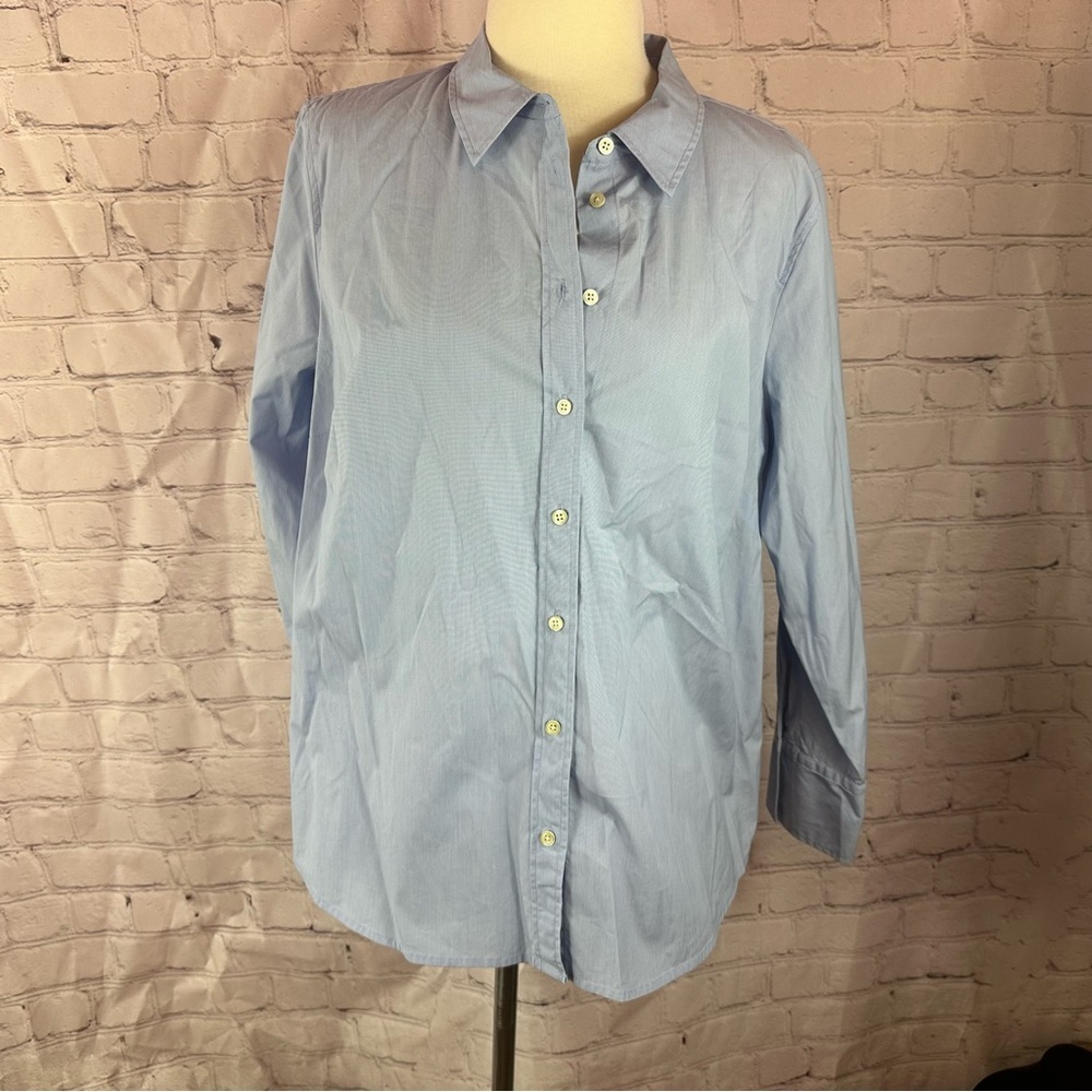 Talbots petites XL Button Down Shirt office minimalist layering preppy workwear